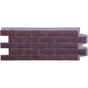 Фасадная панель Grand Line Состаренный кирпич Design Plus кофе с темно-бежевым швом