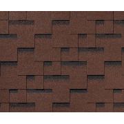 RoofShield черепица Фемили Лайт Модерн (3м2) Коричневый с оттенением