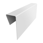 Финишный профиль фибросайдинга 0,5 Satin с пленкой RAL 9003 сигнальный белый (2м)