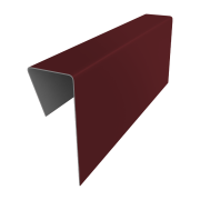 Финишный профиль фибросайдинга 0,5 Satin с пленкой RAL 3005 красное вино (3м)