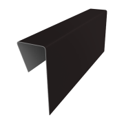 Финишный профиль фибросайдинга 0,5 Drap TX RAL 9005 черный (2м)
