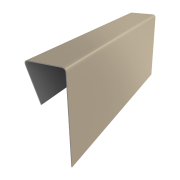 Финишный профиль фибросайдинга 0,5 Satin с пленкой RAL 1015 светлая слоновая кость (3м)