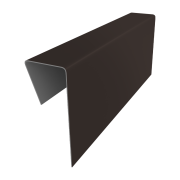 Финишный профиль фибросайдинга 0,5 Satin с пленкой RR 32 темно-коричневый (3м)