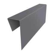 Финишный профиль фибросайдинга 0,5 Satin с пленкой RAL 7004 сигнальный серый (2м)