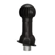 Комплект вентиляции Gervent для кровли фальцевой и гибкой черепицы, 160 мм, труба изолированная 125 мм, RAL 8019 серо-коричневый