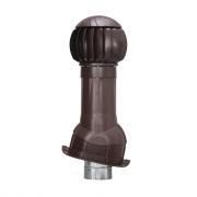 Комплект вентиляции Gervent для кровли Монтеррей, 160 мм, труба изолированная 125 мм, RAL 8017, шоколадно-коричневый