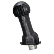 Комплект вентиляции Gervent для кровли Монтеррей, 160 мм, труба изолированная 125 мм, RAL 9005, глубокий черный