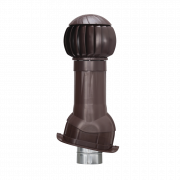 Комплект вентиляции Gervent для кровли Монтеррей, 160 мм, труба изолированная 150 мм, RAL 8017, шоколадно-коричневый