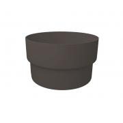 Муфта трубы соединительная ПВХ Grand Line графит (RAL 7024)