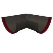 Угол желоба 90 град.Классика 120 ПВХ Grand Line графит (RAL 7024)