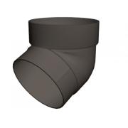 Колено трубы 67 град. ПВХ Grand Line графит (RAL 7024)