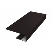 J-Профиль 12мм 0,45 Drap TX RAL 9005 черный (2м)