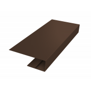 J-Профиль 12мм 0,45 PE-Double с пленкой RAL 8017 шоколад (3м)