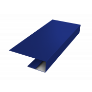 J-Профиль 12мм 0,45 PE с пленкой RAL 5002 ультрамариново-синий (3м)