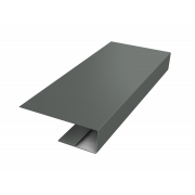 J-Профиль 12мм 0,45 PE с пленкой RAL 7005 мышино-серый (3м)