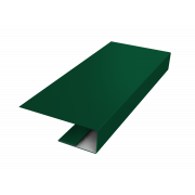 J-Профиль 12мм 0,5 Satin с пленкой RAL 6005 зеленый мох (3м)