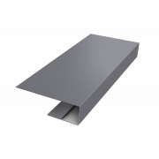 J-Профиль 12мм 0,5 Satin с пленкой RAL 7004 сигнальный серый (2м)