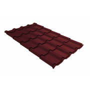 Профиль волновой камея 0,45 Drap TX RAL 3005 красное вино