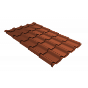 Профиль волновой камея 0,45 PE RAL 8004 терракота