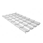 Металлочерепица камея 0,5 Satin RAL 9003 сигнальный белый