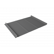 Кликфальц Line Grand Line 0,5 Satin с пленкой на замках RAL 9006бело-алюминиевый