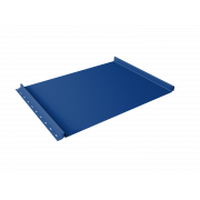 Кликфальц Grand Line 0,7 PE с пленкой на замках RAL 5005 сигнальный синий