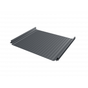 Кликфальц Pro Gofr Grand Line 0,45 Drap TX с пленкой на замках RAL 7024 мокрый асфальт