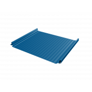 Кликфальц Pro Gofr Grand Line 0,45 PE с пленкой на замках RAL 5005 сигнальный синий