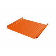 Кликфальц Pro Gofr Grand Line 0,45 PE с пленкой на замках RAL 2004 оранжевый