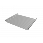 Кликфальц Pro Gofr Grand Line 0,45 PE с пленкой на замках RAL 9006бело-алюминиевый