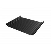 Кликфальц Pro Gofr Grand Line  0,5 PurPro Matt 275 с пленкой на замках RAL 9005 черный