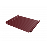 Кликфальц Pro Gofr Grand Line 0,5 Satin с пленкой на замках RAL 3005 красное вино