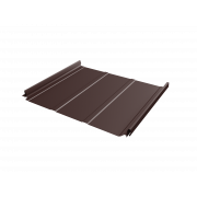 Кликфальц Pro Line Grand Line 0,5 GreenCoat Pural BT с пленкой на замках RR 887 шоколадно-коричневый (RAL 8017 шоколад)