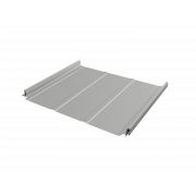 Кликфальц Pro Line Grand Line 0,45 PE с пленкой на замках RAL 9006бело-алюминиевый