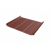 Кликфальц Pro Line Grand Line 0,5 Satin с пленкой на замках RAL 3009 оксидно-красный