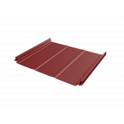 Кликфальц Pro Line Grand Line 0,5 Satin с пленкой на замках RAL 3011 коричнево-красный