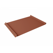 Кликфальц Grand Line 0,5 Velur X с пленкой на замках RAL 8004 терракота