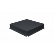 Колпак на столб крышка 390х390мм 0,45 PE с пленкой RAL 7024 мокрый асфальт