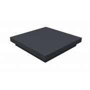 Колпак на столб плоский 390х390мм 0,45 PE с пленкой RAL 7024 мокрый асфальт