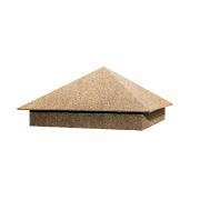 Колпак на столб 390х390мм 0,45 Базальт Песочный раф