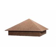 Колпак на столб 390х390мм 0,45 Базальт Какао