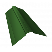 Планка конька фигурного 150x150 0,45 PE с пленкой RAL 6002 лиственно-зеленый (3м)