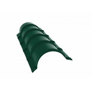 Планка конька полукруглого 0,45 Drap TX RAL 6005 зеленый мох (1,97м)