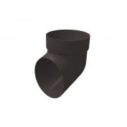 Колено сливное ПВХ Grand Line коричневое (RR32)