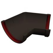 Угол желоба 135 град.Классика 120 ПВХ Grand Line коричневый (RR32)