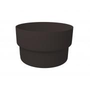 Муфта трубы соединительная ПВХ Grand Line коричневая (RR32)