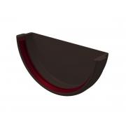 Заглушка желоба Классика 120 ПВХ Grand Line коричневая (RR32)