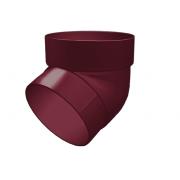 Колено трубы 67 град. ПВХ Grand Line бордо (RAL 3005)