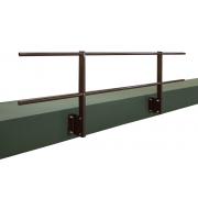 Ограждение кровельное для парапета с боковым креплением RAL 8017 (2,0х1,2)