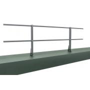 Ограждение кровельное д/парапета на плоскую кровлю RAL 7004 (2,0х0,6м)